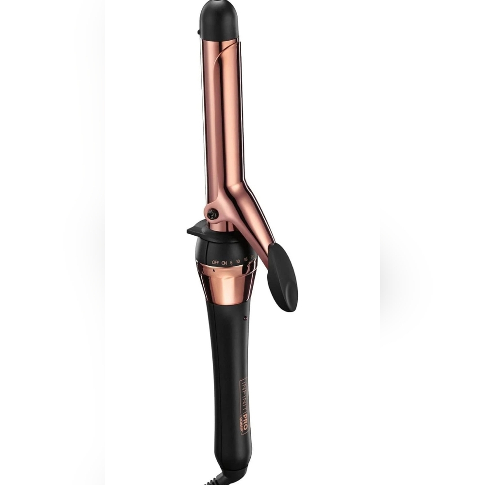 Conair InfinitiPro Curling‎ Iron Women 1" Rose Gold Titanium 400F CD701